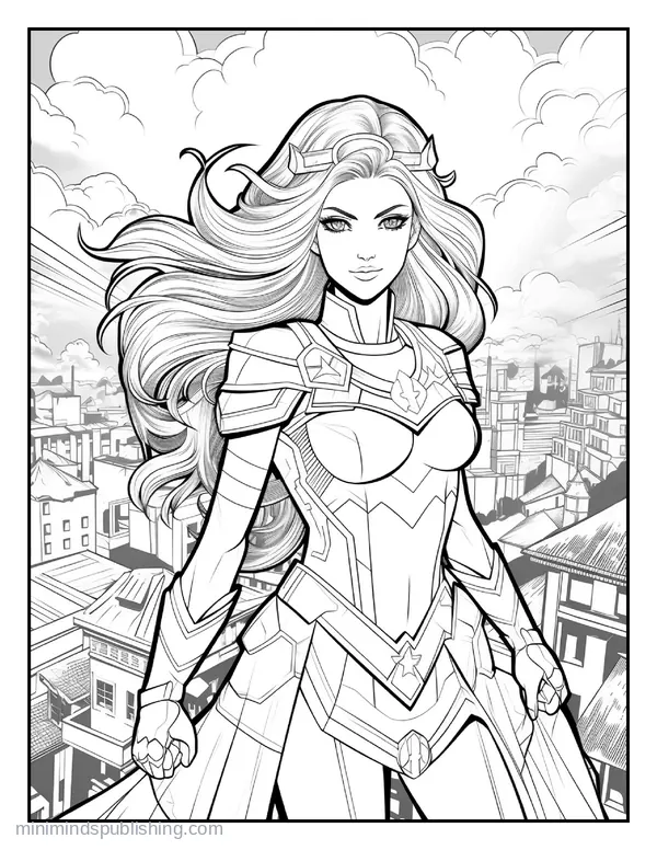Anime Illustration Page 11 — free printable anime coloring page