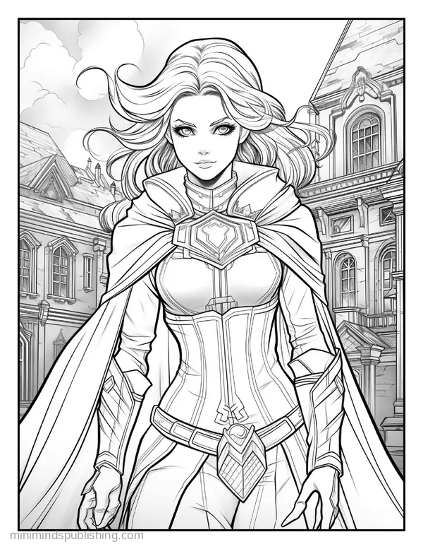 Anime Illustration Page 12 — free printable anime coloring page