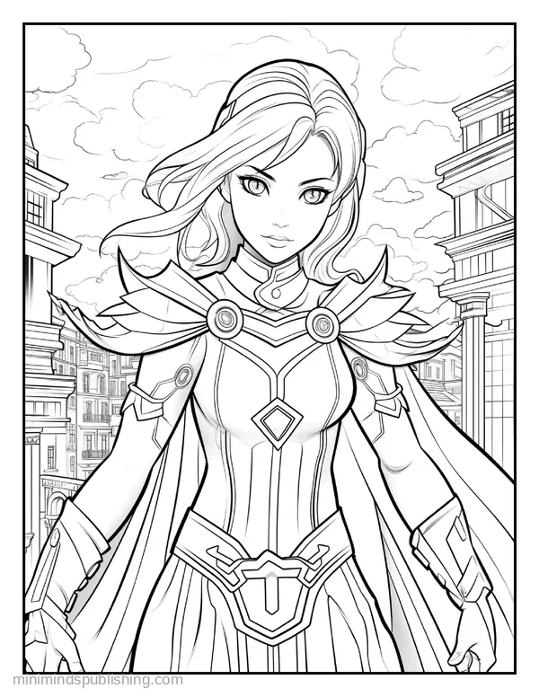 Anime Illustration Page 18 — free printable anime coloring page
