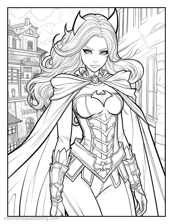 Anime Illustration Page 5 — free printable anime coloring page