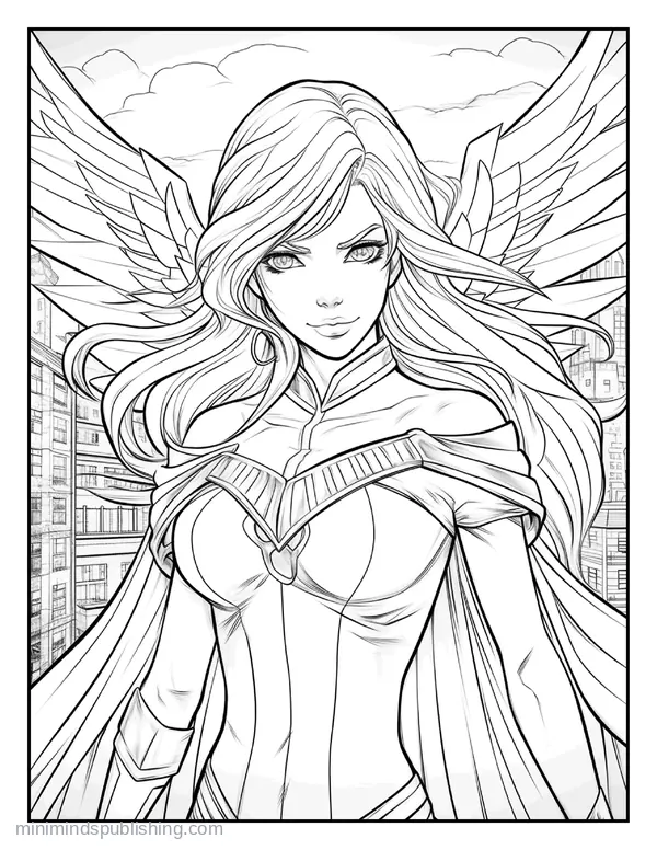 Anime Illustration Page 7 — free printable anime coloring page