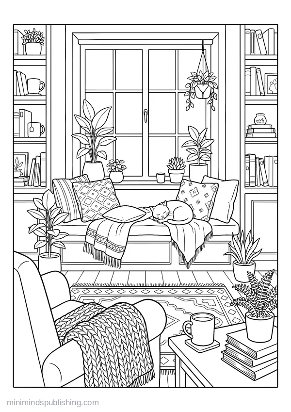 Cozy Corners coloring page
