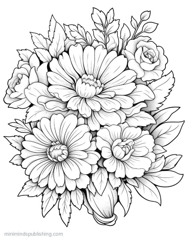 Botanical Garden Page 10 — free printable flowers coloring page
