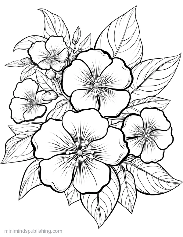 Botanical Garden Page 11 — free printable flowers coloring page