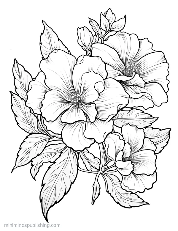 Botanical Garden Page 16 — free printable flowers coloring page
