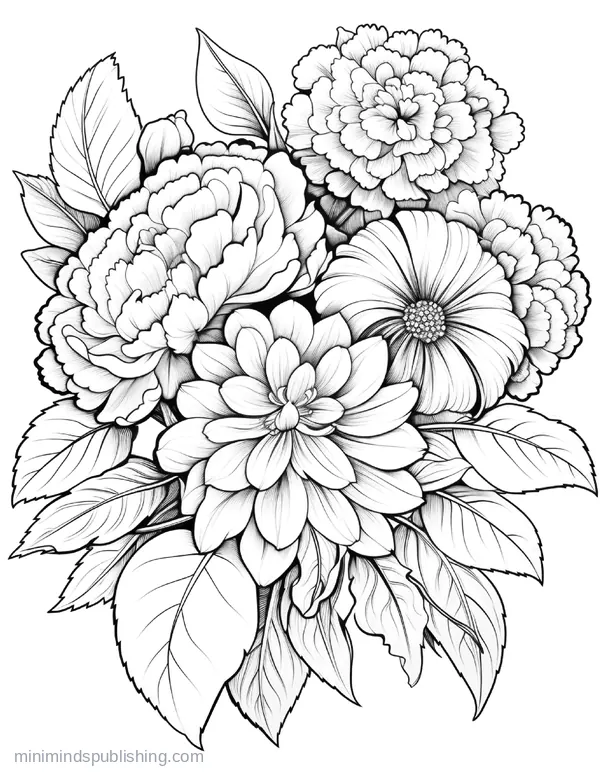 Botanical Garden Page 19 — free printable flowers coloring page