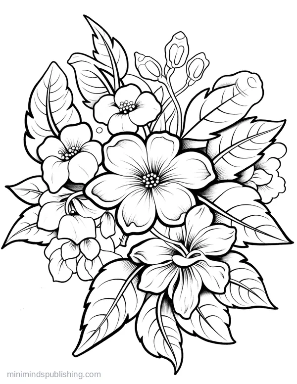 Botanical Garden Page 2 — free printable flowers coloring page