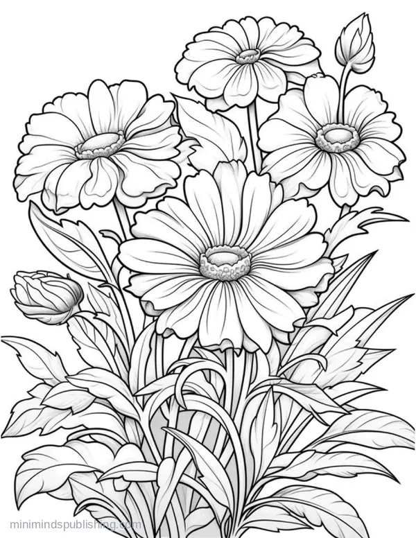 Botanical Garden Page 4 — free printable flowers coloring page