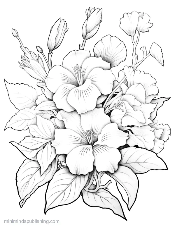 Botanical Garden Page 5 — free printable flowers coloring page