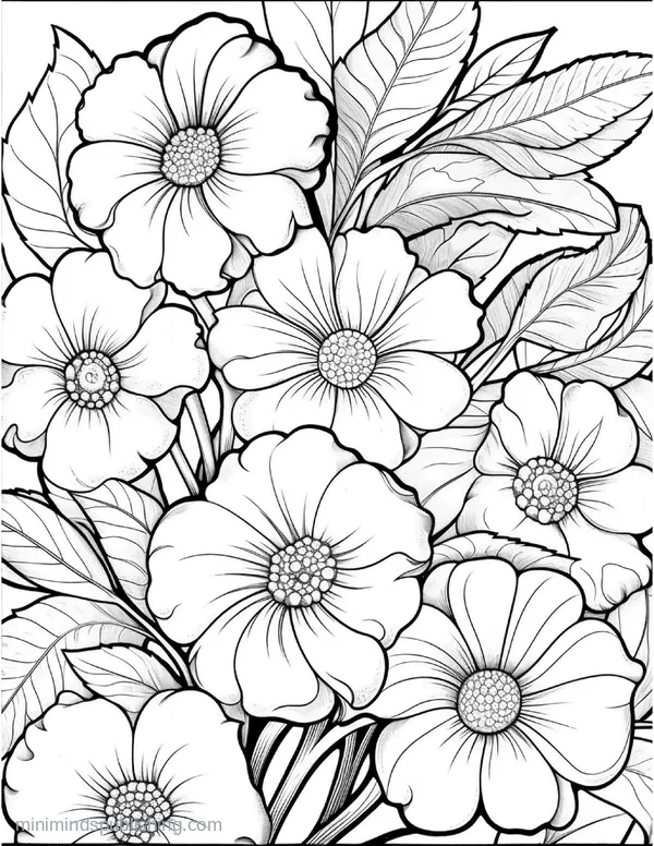 Botanical Garden Page 6 — free printable flowers coloring page