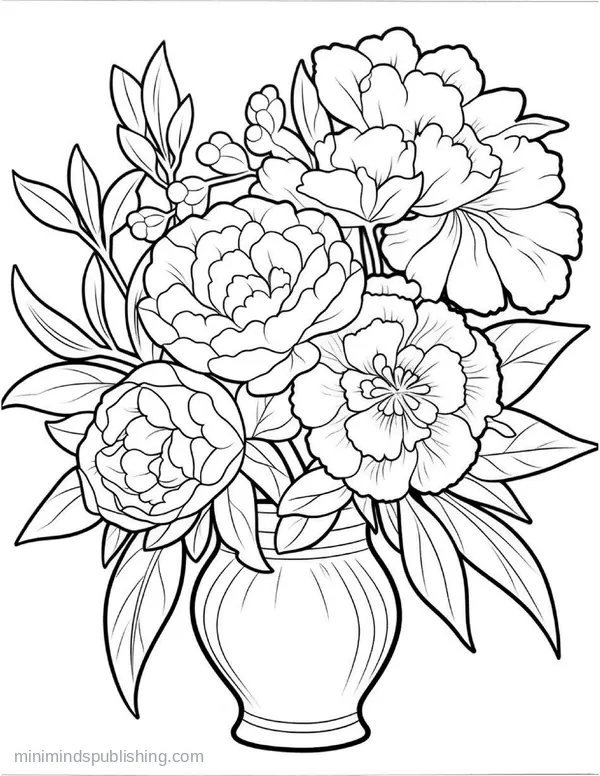 Botanical Garden Page 9 — free printable flowers coloring page