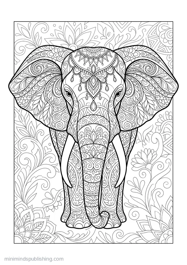 Majestic Animals coloring page