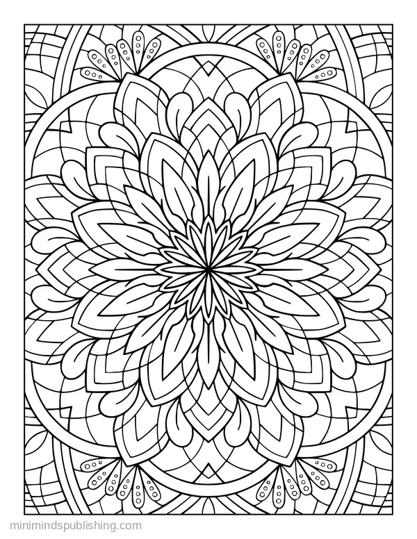 Mandalas coloring page