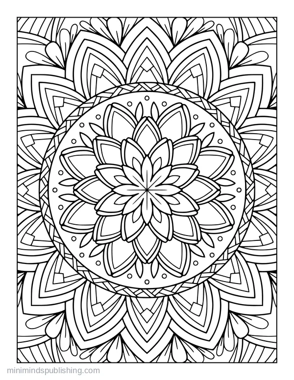 Zen Mandala Page 13 — free printable mandalas coloring page
