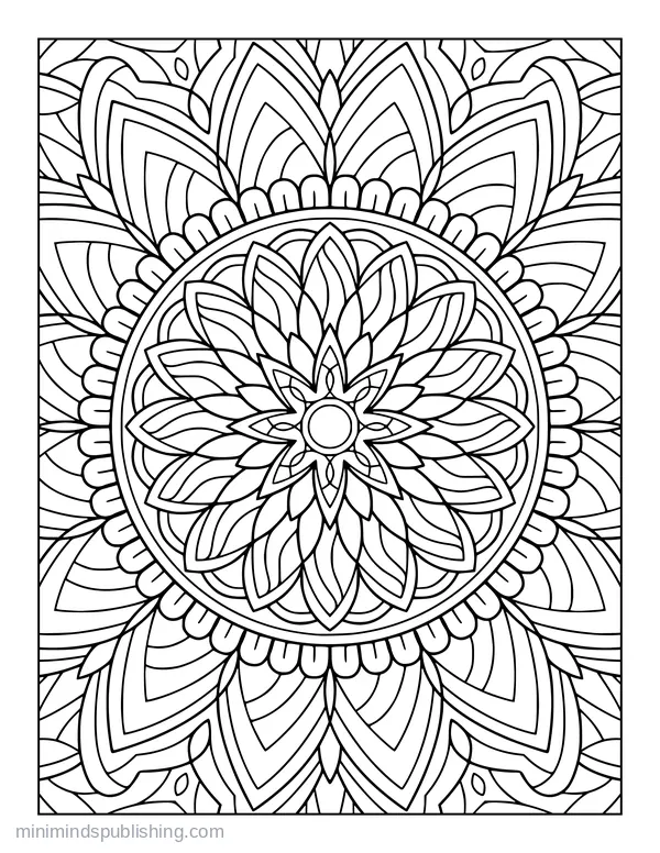 Zen Mandala Page 15 — free printable mandalas coloring page