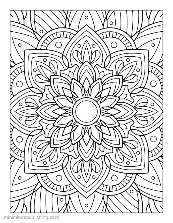 Zen Mandala Page 19 — free printable mandalas coloring page