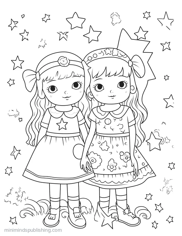 Romance coloring page