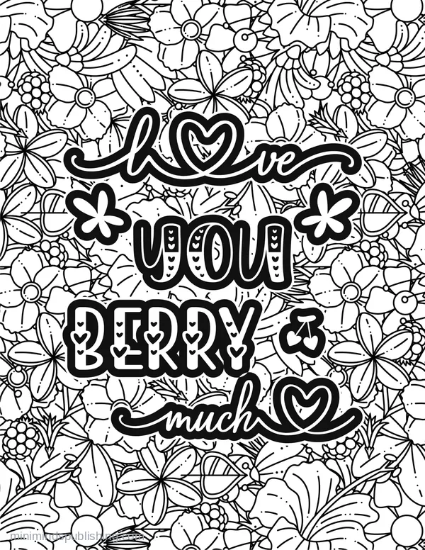Romance Page 21 — free printable romance coloring page