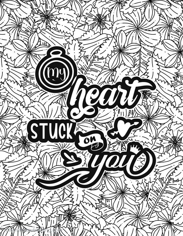 Romance Page 24 — free printable romance coloring page