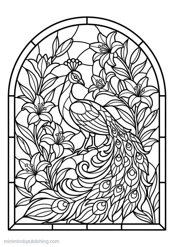 Stained Glass coloring page