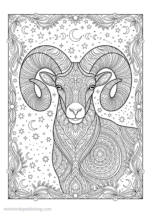 Zodiac Signs coloring page