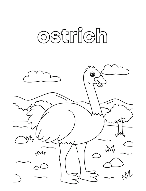Cute Animals 2 — free printable cute animals coloring page