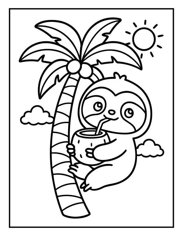 Summer 23 — free printable summer coloring page