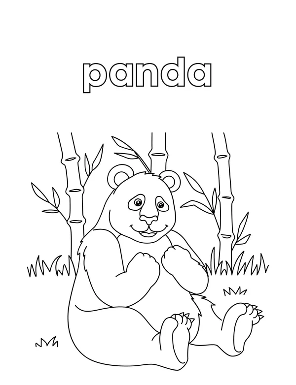 Cute Animals 3 — free printable cute animals coloring page