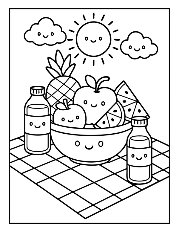 Summer 24 — free printable summer coloring page