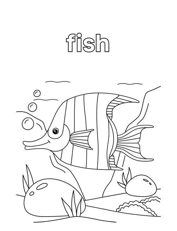 Cute Animals 5 — free printable cute animals coloring page