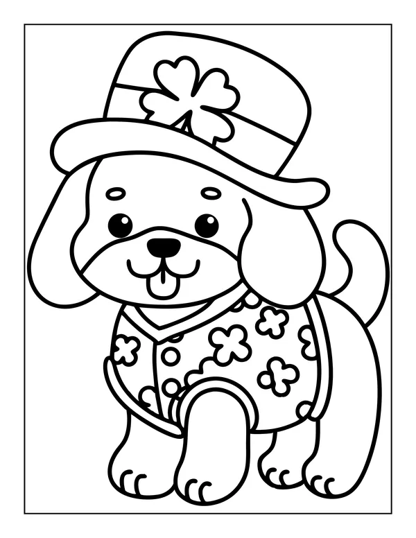 Cute Dogs 6 — free printable cute dogs coloring page