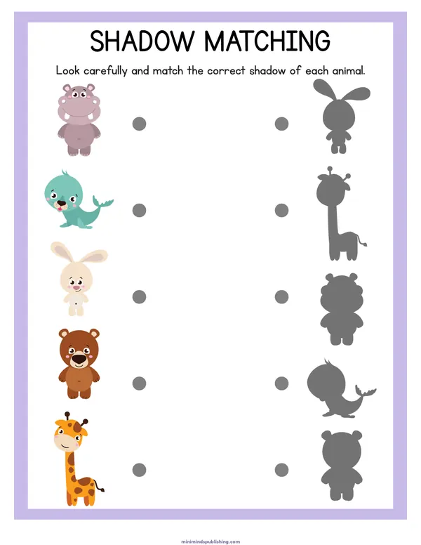 Animal Activities 5 — free printable animal activities activity sheet for ages 3-6