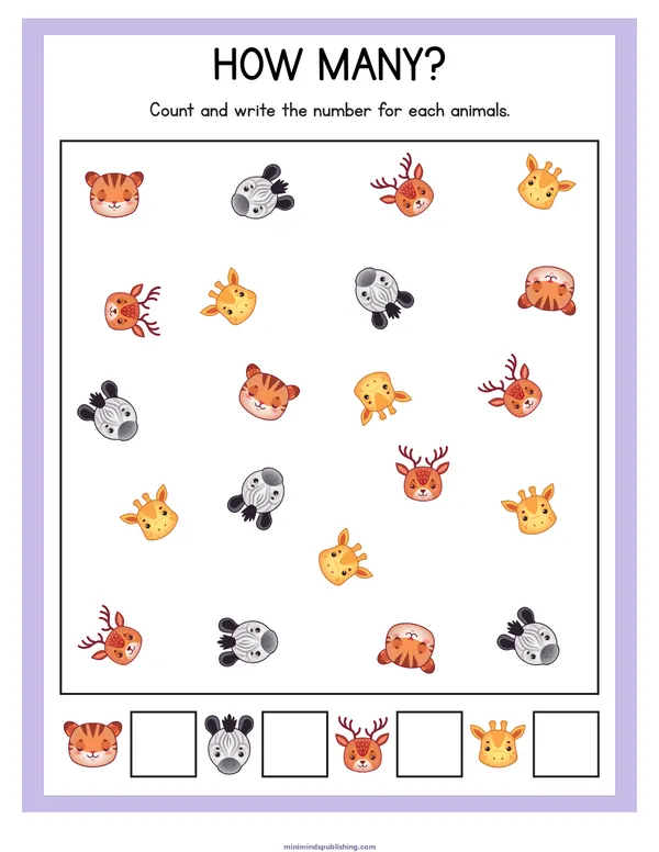 Animal Activities 9 — free printable animal activities activity sheet for ages 3-6