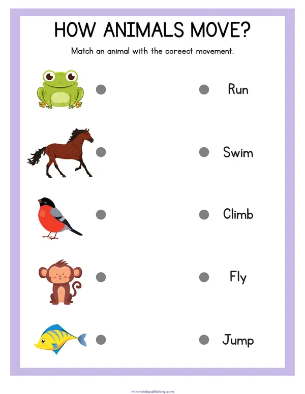 Animal Activities 20 — free printable animal activities activity sheet for ages 3-6