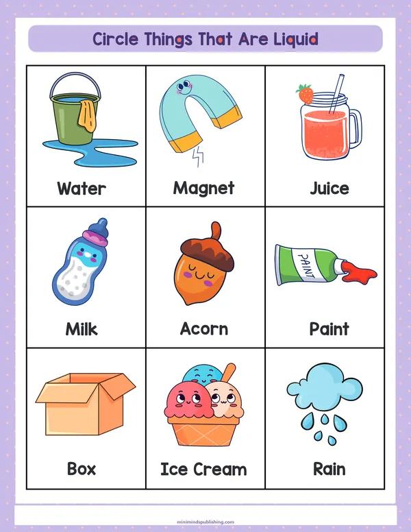Circle the Animals 3 — free printable circle the animals activity sheet for ages 3-7