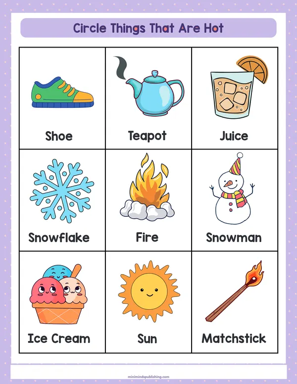 Circle the Animals 6 — free printable circle the animals activity sheet for ages 3-7