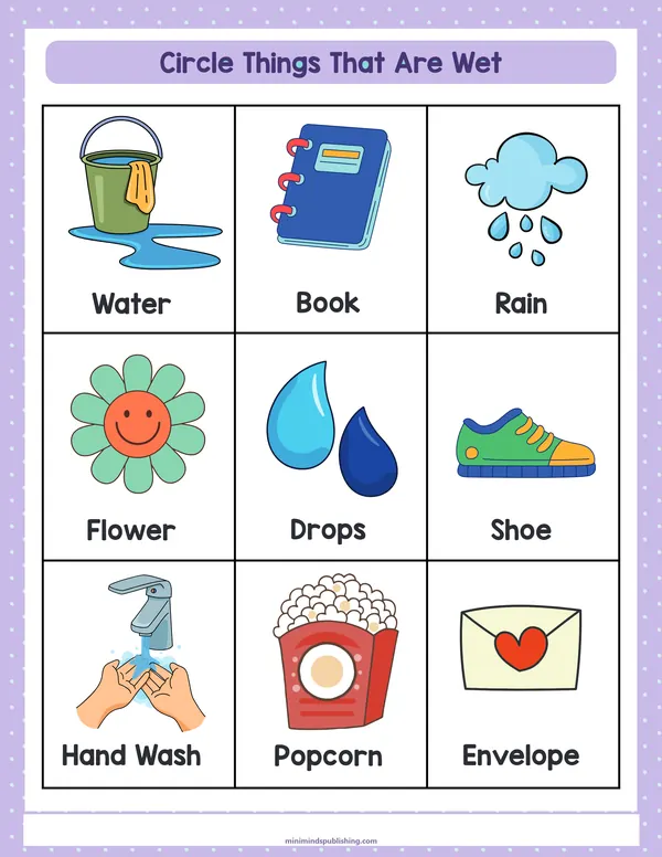 Circle the Animals 7 — free printable circle the animals activity sheet for ages 3-7