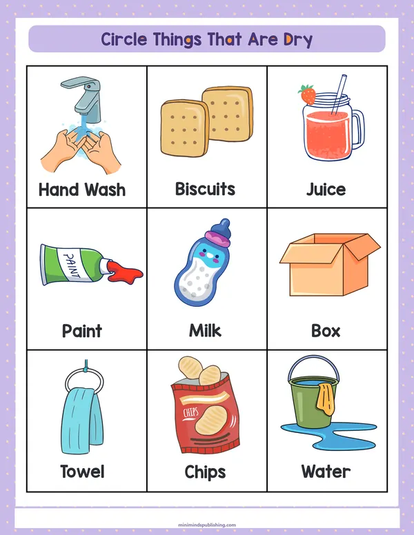 Circle the Animals 8 — free printable circle the animals activity sheet for ages 3-7