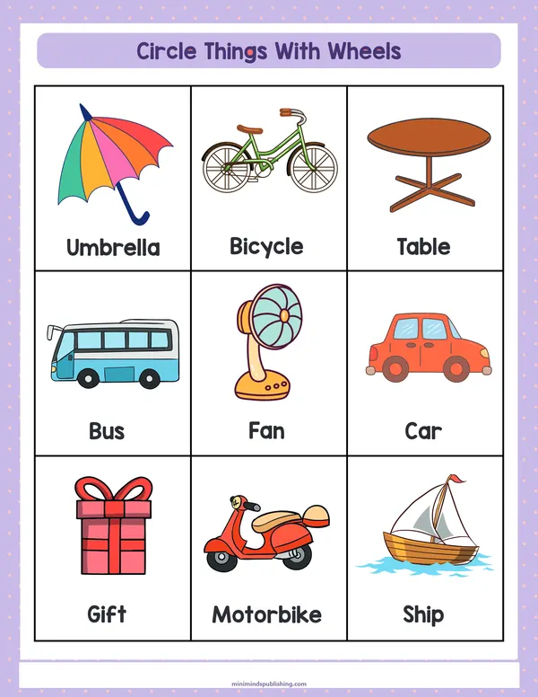 Circle the Animals 13 — free printable circle the animals activity sheet for ages 3-7