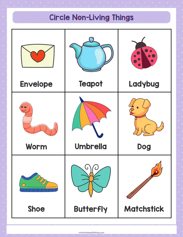 Circle the Animals 16 — free printable circle the animals activity sheet for ages 3-7