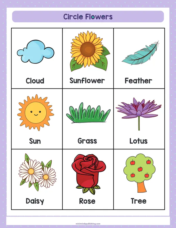 Circle the Animals 22 — free printable circle the animals activity sheet for ages 3-7