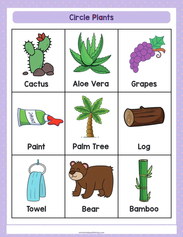 Circle the Animals 23 — free printable circle the animals activity sheet for ages 3-7