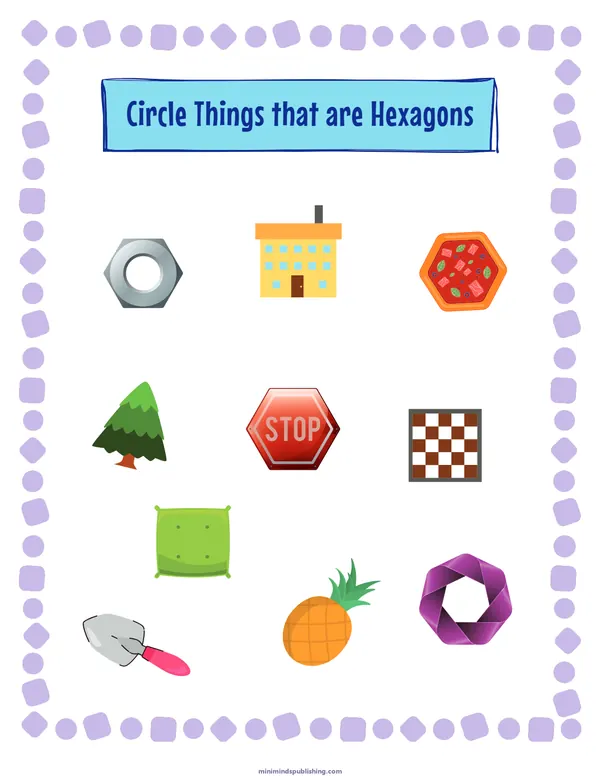Circle the Shape 32 — free printable circle the shape activity sheet for ages 3-6