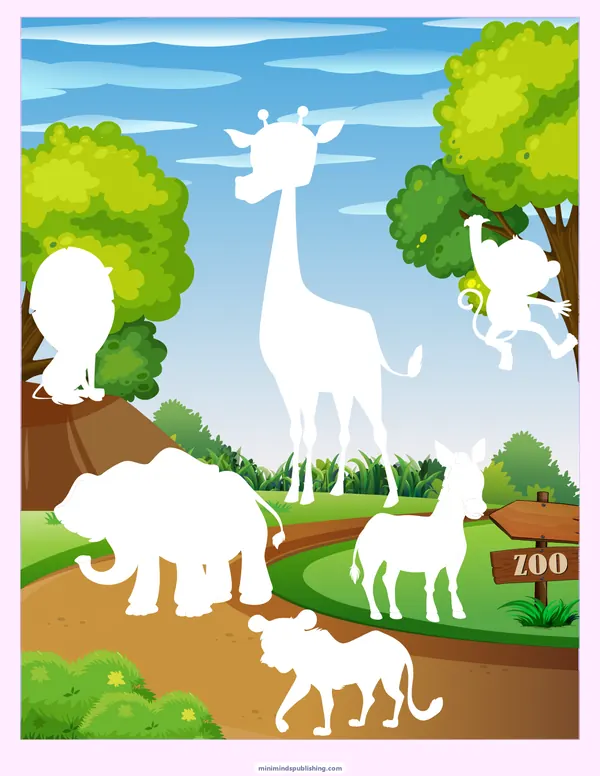 Cut and Paste 7 — free printable cut and paste activity sheet for ages 3-6