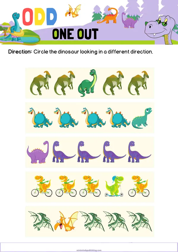 Dinosaur Activities 15 — free printable dinosaur activities activity sheet for ages 4-7