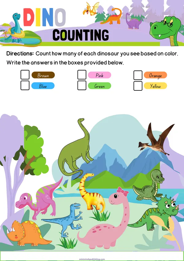 Dinosaur Activities 17 — free printable dinosaur activities activity sheet for ages 4-7