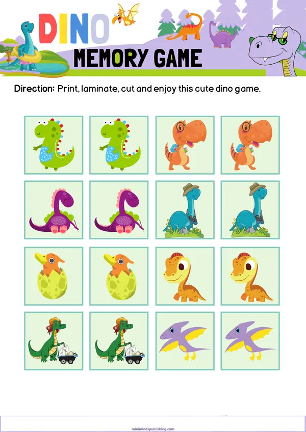 Dinosaur Activities 19 — free printable dinosaur activities activity sheet for ages 4-7
