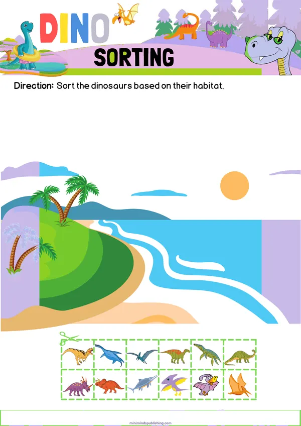 Dinosaur Activities 21 — free printable dinosaur activities activity sheet for ages 4-7