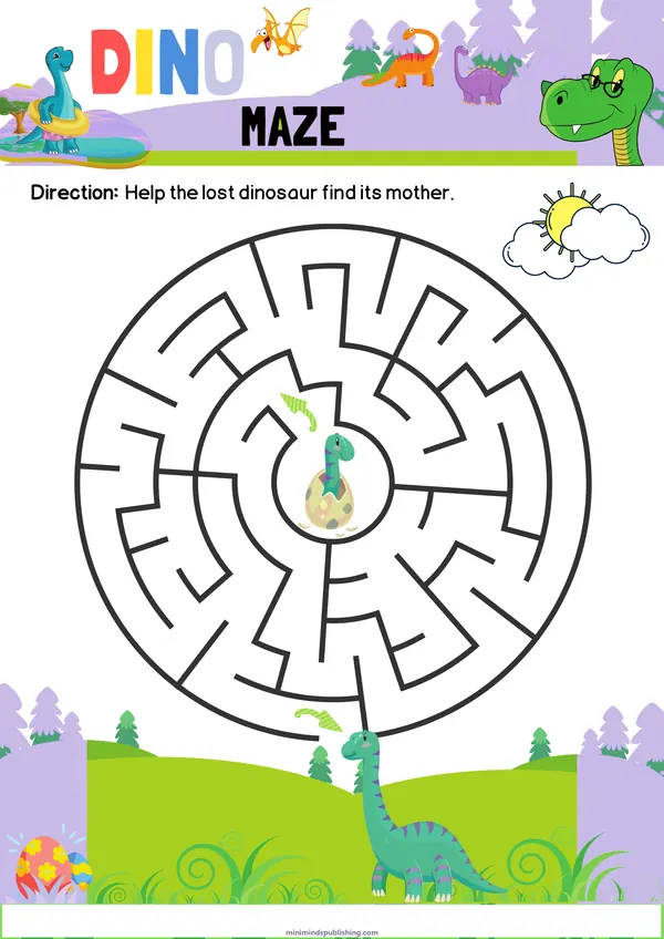 Dinosaur Activities 24 — free printable dinosaur activities activity sheet for ages 4-7