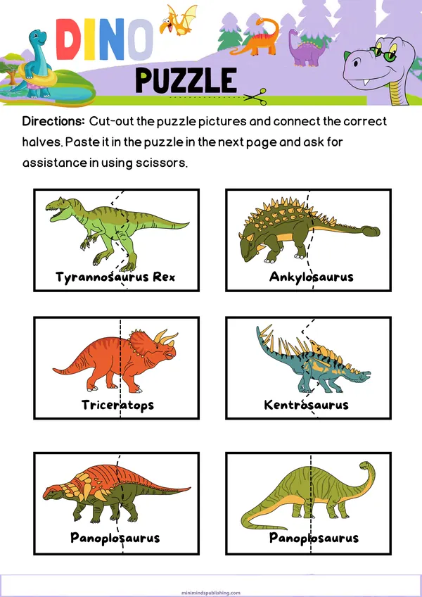 Dinosaur Activities 26 — free printable dinosaur activities activity sheet for ages 4-7